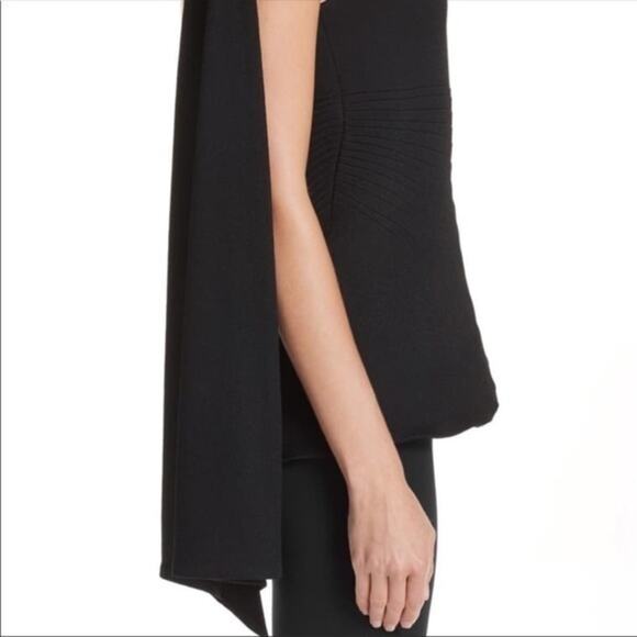 Brandon Maxwell Pebble Crepe One Shoulder Top 10 NWT - Picture 4 of 11